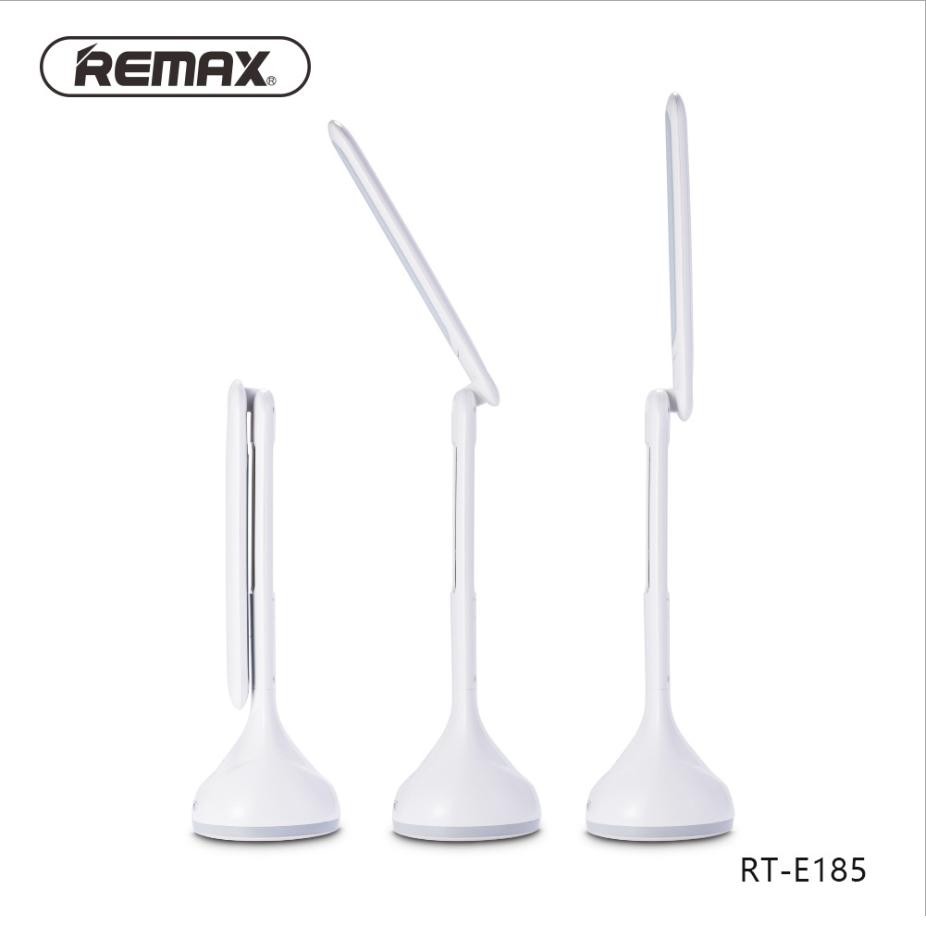 Đèn bàn LED cao cấp Remax RTE185, 3 mức sáng, chống cận thị, chất liệu nhựa cao cấp - Bảo hành 12 tháng